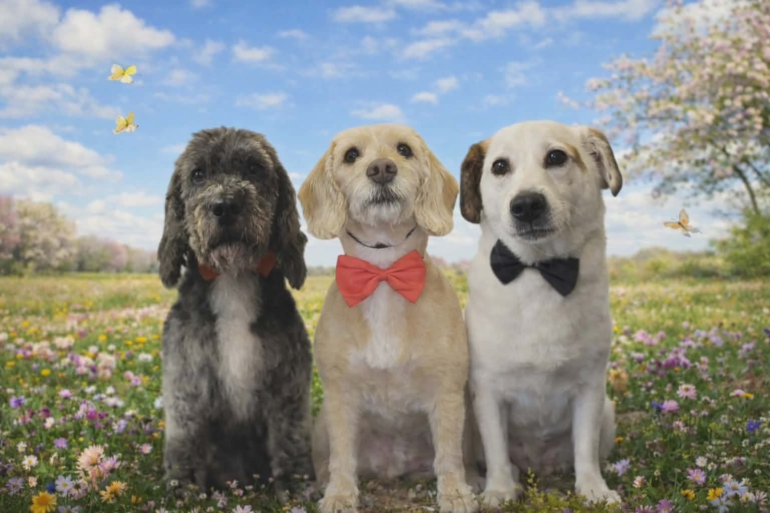 Freshly groomed dog
